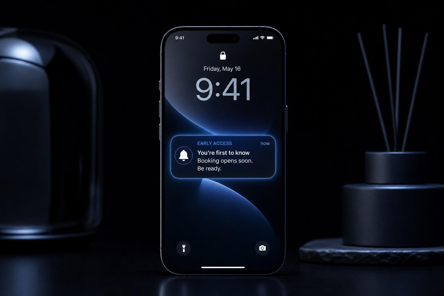 Early booking access notification