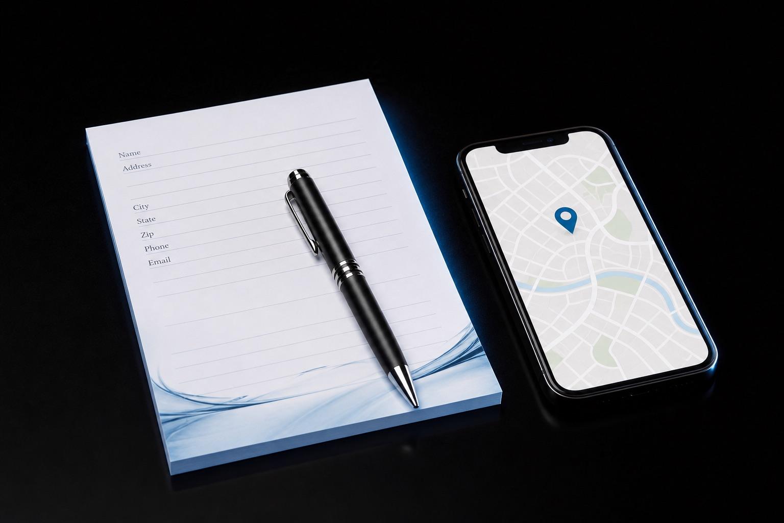 Saving home address and visit preferences