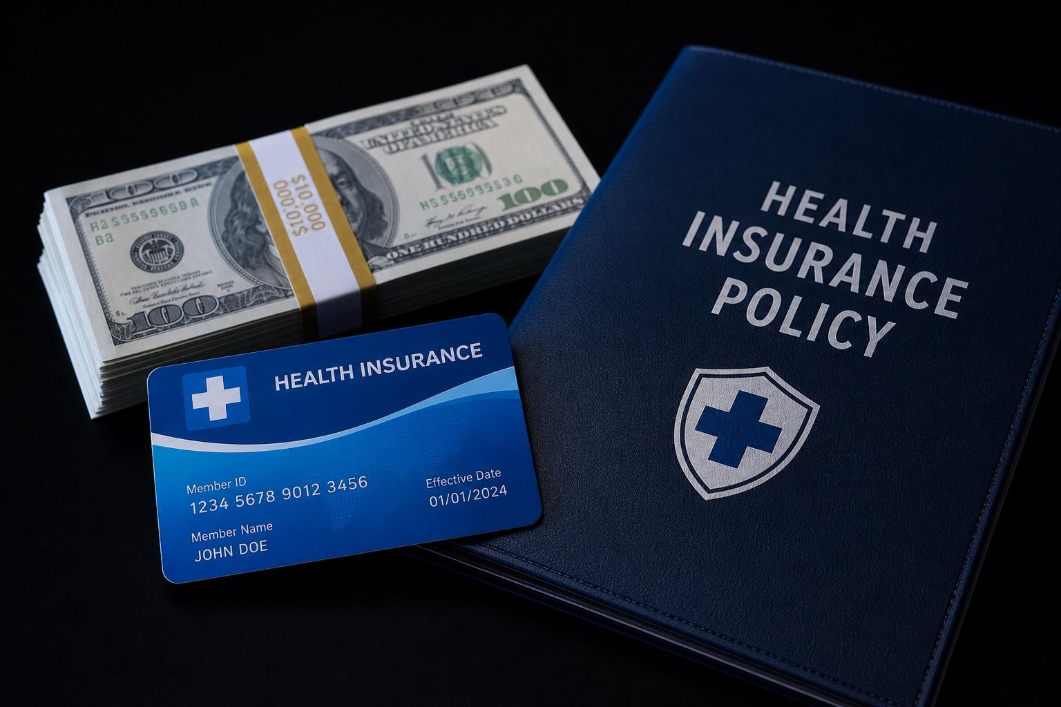 Health insurance card and benefits funding
